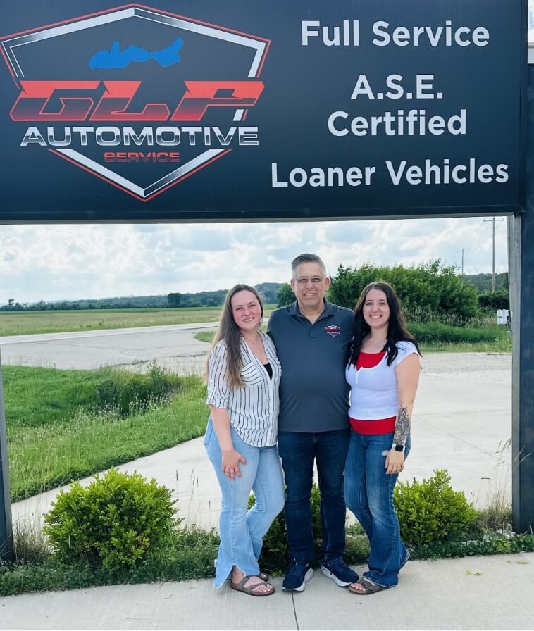 Don, Danielle and Dakota of GLP Automotive in Lake Geneva, WI